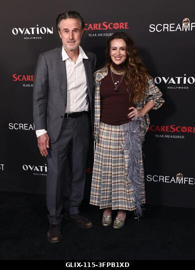 Hollywood, Egyesült Államok. 2026. október 6. David Arquette és Alyssa Milano a 26. éves Screamfest horrorfilm fesztiválon - Jeremy Weiss „Az éjsza...