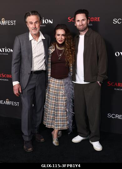 Hollywood, Egyesült Államok. 2026. október 6. David Arquette, Alyssa Milano és Jeremy Weiss a 26. éves Screamfest horrorfilm fesztiválon - Megnyitó...
