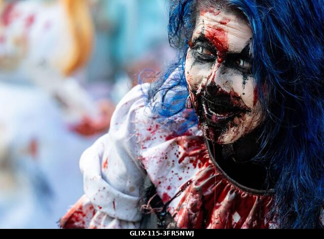 London, Egyesült Királyság. 2026. október 10. Éves zombiséta London belvárosában, a Soho tértől kezdődően, a Zombik Világnapja alkalmából.