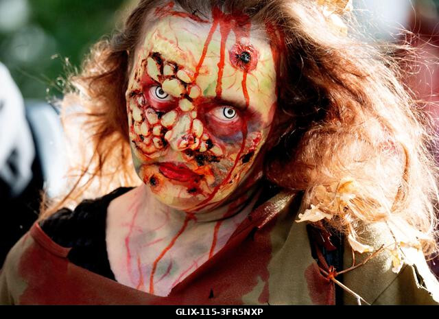 London, Egyesült Királyság. 2026. október 10. Éves zombiséta London belvárosában, a Soho tértől kezdődően, a Zombik Világnapja alkalmából.