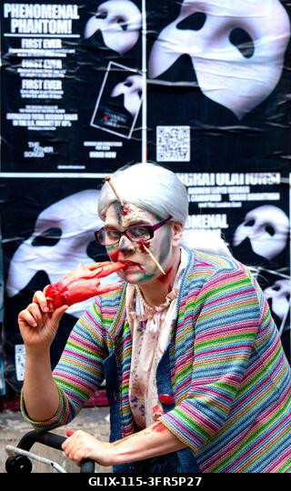 London, Egyesült Királyság. 2026. október 10. Éves zombiséta London belvárosában, a Soho tértől kezdődően, a Zombik Világnapja alkalmából.