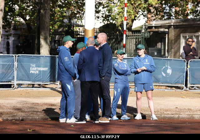 London. Egyesült Királyság. 2026. október 13. Vilmos walesi herceg megérkezik és találkozik Brian Larával és Joe Root angol krikettjátékossal egy E...