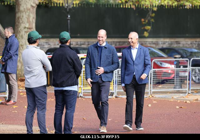 London. Egyesült Királyság. 2026. október 13. Vilmos walesi herceg megérkezik és találkozik Sourav Gangulyval, India korábbi krikettcsapatkapitánny...