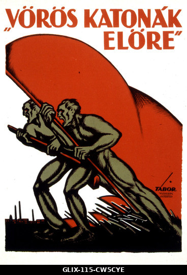 TABOR János (1890-1956) propagandaplakátja az 1919-es magyar forradalomról