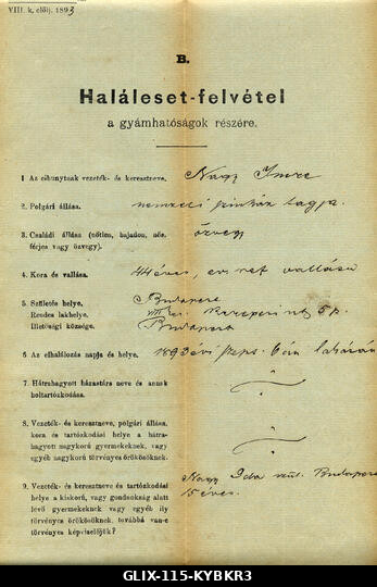 Utalás Nagy Imre, a magyar miniszterelnök halálára, akit 1958-ban kivégeztek az 1956-os magyar forradalom után. Halála jelentős esemény volt Magyar...