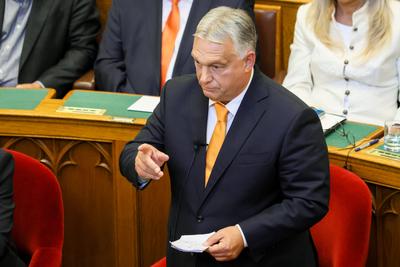 Orsz?ggy?l?s. A k?pen Orb?n Viktor.2025.09.22.Fpt?:V?r?s Szil?rd-stock-foto