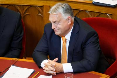 Orsz?ggy?l?s. A k?pen Orb?n Viktor.2025.09.22.Fpt?:V?r?s Szil?rd-stock-foto