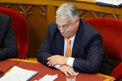 Orsz?ggy?l?s. A k?pen Orb?n Viktor.2025.09.22.Fpt?:V?r?s Szil?rd-stock-foto