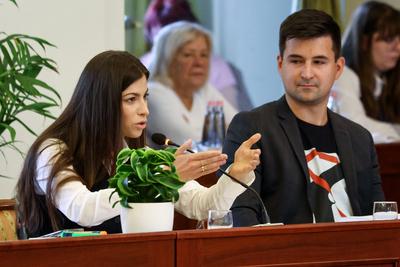 F?v?rosi K?zgy?l?s. A k?pen Szentkir?lyi Alexandra.2025.09.24.Fot?:V?r?s Szil?rd-stock-foto