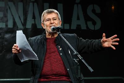 A Polg?ri Ellen?ll?s ?tlat szervezett t?ntet?s a Kossuth t?ren.A k?pen Nagy Band? Andr?s.2025.10.05.Fot?:V?r?s Szil?rd-stock-foto