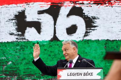 B?kemenet. A k?pen Orb?n Viktor.2025.10.23.Fot?:V?r?s Szil?rd-stock-foto