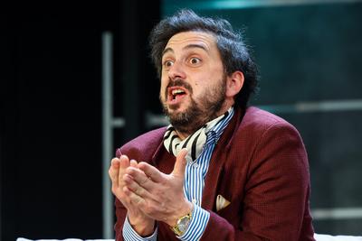 Woody Allen: Tiszta ?r?let c. v?gj?t?ka a Central Sz?nh?zban. A k?pen Szab? Kimmel Tam?s.2025.11.05.Fot?:V?r?s Szil?rd-stock-foto